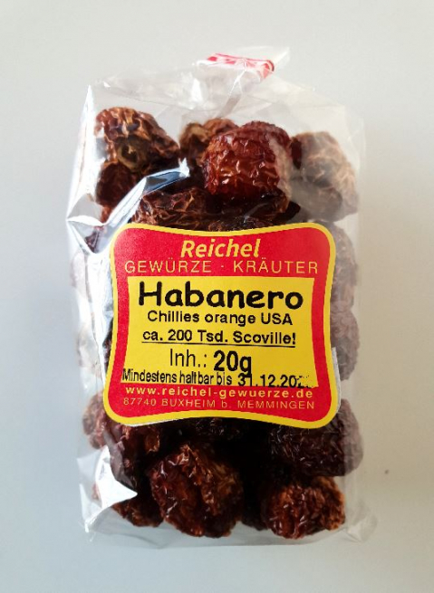 Habanero ganze Schote Chili